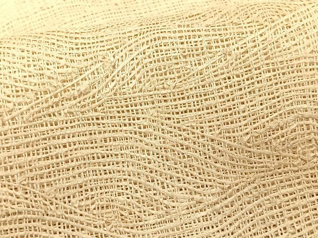 平和屋着物＊夏物　八寸名古屋帯　立波文　正絹　逸品　CABK1427fb