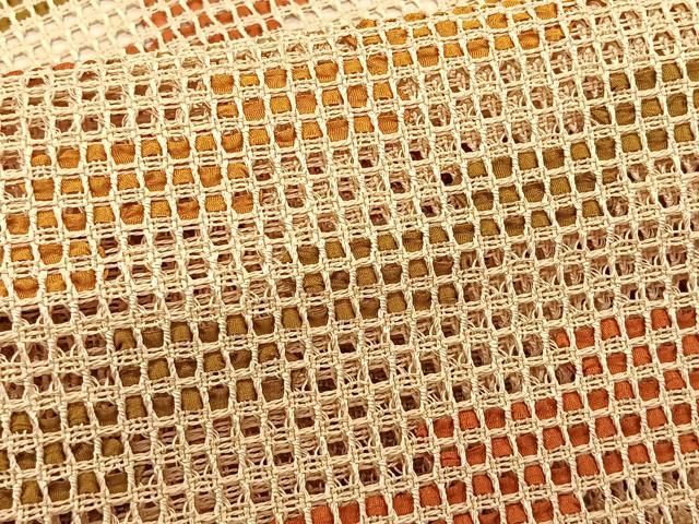 平和屋着物＊夏物　八寸名古屋帯　羅　抽象文様　正絹　逸品　CABK1428fb