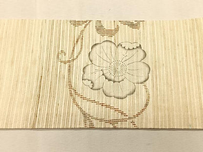 平和屋着物＊夏物　九寸名古屋帯　辻が花　手描き　金彩　CABK1432fb
