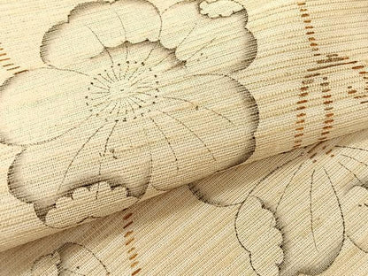 平和屋着物＊夏物　九寸名古屋帯　辻が花　手描き　金彩　CABK1432fb