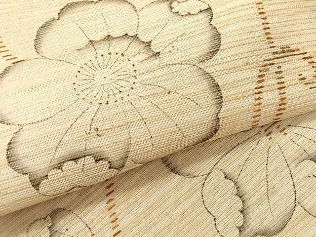 平和屋着物＊夏物　九寸名古屋帯　辻が花　手描き　金彩　CABK1432fb