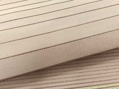 平和屋着物＊夏物　八寸名古屋帯　絽綴れ　横段文　白藤色　銀糸　正絹　逸品　CABK1439fb