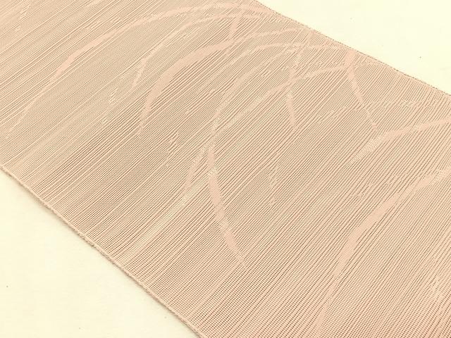 平和屋着物＊夏物　八寸名古屋帯　芝草文　肉色色　CABK1445fb