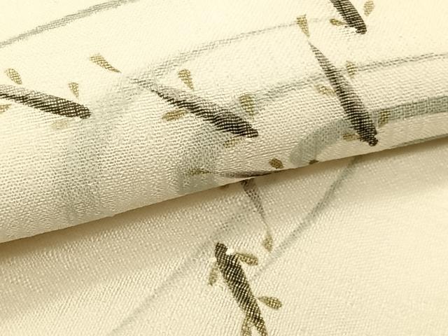 平和屋着物＊夏物　九寸名古屋帯　作家物　手描き　流水魚文　正絹　逸品　CABK1449fb