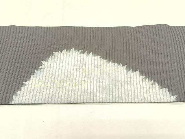 平和屋着物＊夏物　九寸名古屋帯　作家物　楓　金銀彩　正絹　逸品　CABK1459fb