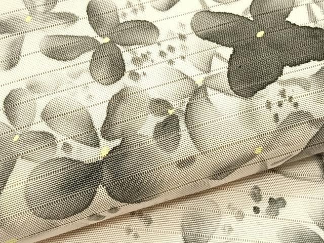 平和屋着物＊夏物　絽塩瀬　九寸名古屋帯　作家物　手描き　草花文　正絹　逸品　CABK1462fb