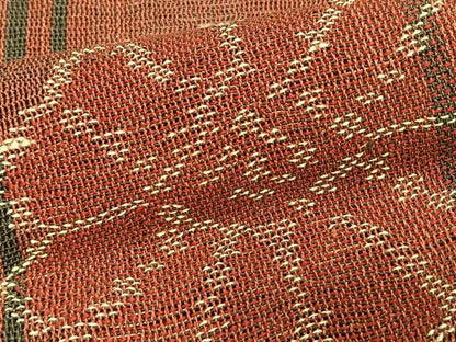 平和屋着物＊夏物　八寸名古屋帯　横段花文　正絹　逸品　CABK1463fb