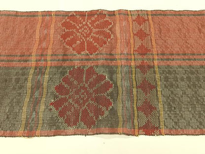 平和屋着物＊夏物　八寸名古屋帯　横段花文　正絹　逸品　CABK1463fb