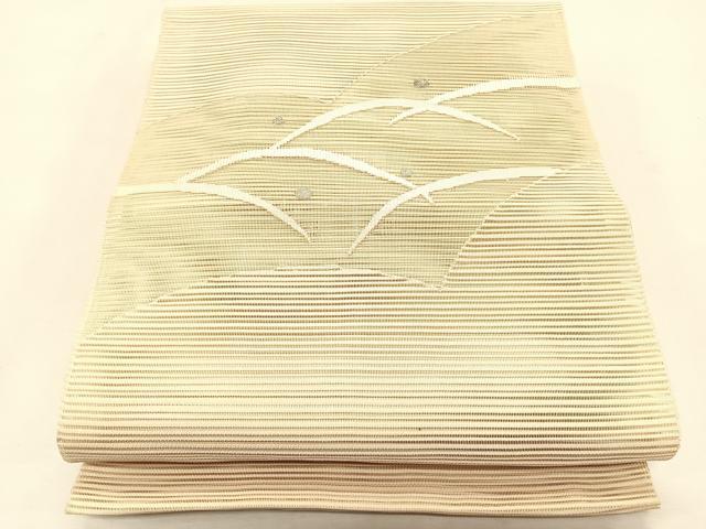 平和屋着物＊夏物　八寸名古屋帯　絽綴れ　露芝文　正絹　逸品　CABK1466fb