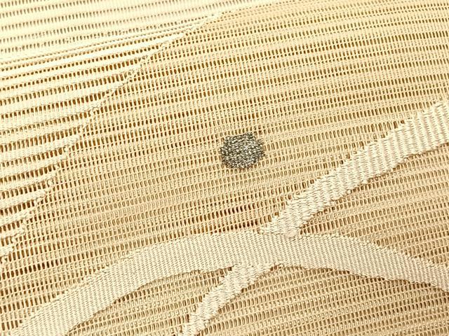 平和屋着物＊夏物　八寸名古屋帯　絽綴れ　露芝文　正絹　逸品　CABK1466fb