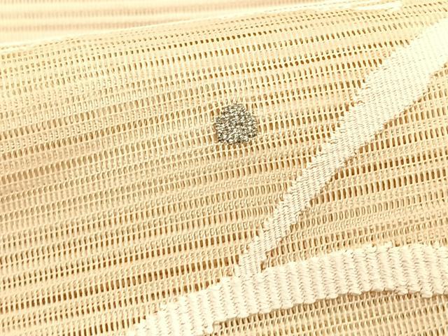 平和屋着物＊夏物　八寸名古屋帯　絽綴れ　露芝文　正絹　逸品　CABK1466fb