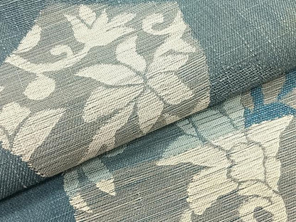 平和屋着物＊夏物　八寸名古屋帯　亀甲更紗花文　正絹　逸品　CABK1469fb