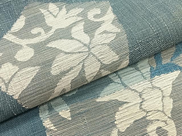 平和屋着物＊夏物　八寸名古屋帯　亀甲更紗花文　正絹　逸品　CABK1469fb