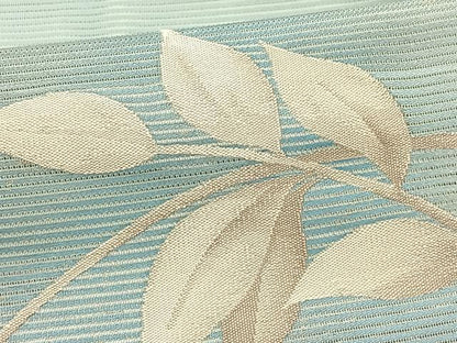 平和屋着物＊夏物　九寸名古屋帯　枝花文　正絹　逸品　CABK1479fb