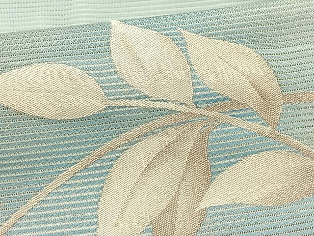 平和屋着物＊夏物　九寸名古屋帯　枝花文　正絹　逸品　CABK1479fb