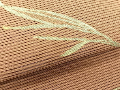 平和屋着物＊夏物　八寸名古屋帯　絽綴れ　枝葉文　正絹　逸品　CABK1481fb