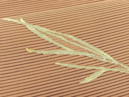 平和屋着物＊夏物　八寸名古屋帯　絽綴れ　枝葉文　正絹　逸品　CABK1481fb