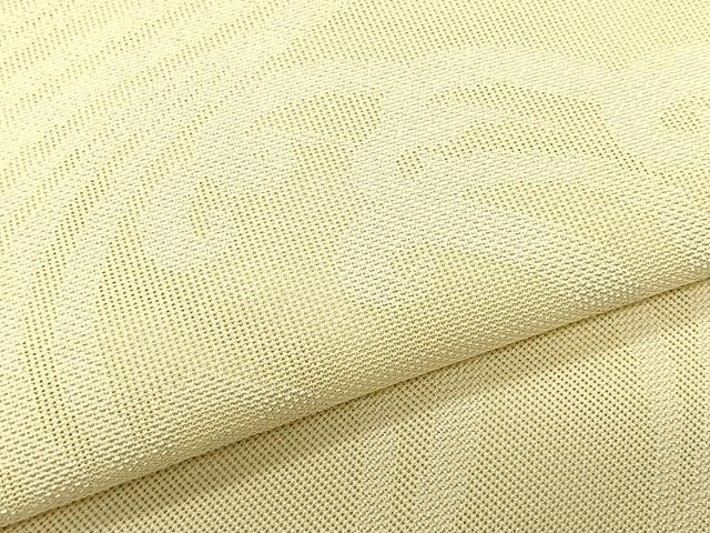 平和屋着物＊夏物　八寸名古屋帯　立波文　正絹　逸品　CABK1483fb