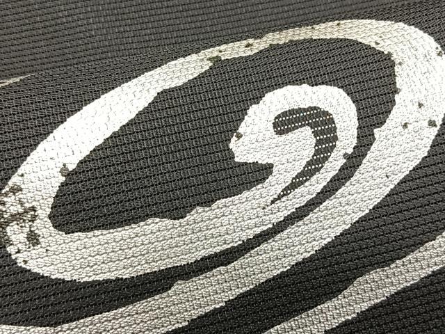 平和屋着物＊夏物　九寸名古屋帯　流水文　銀糸　正絹　逸品　CABK1484fb