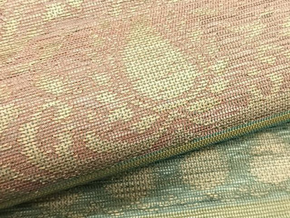平和屋着物＊夏物　九寸名古屋帯　横段花文　正絹　逸品　CABK1487fb
