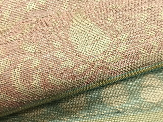 平和屋着物＊夏物　九寸名古屋帯　横段花文　正絹　逸品　CABK1487fb