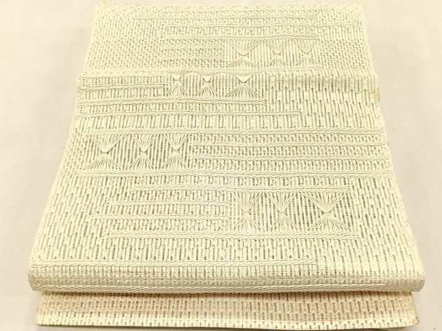 平和屋着物＊夏物　八寸名古屋帯　横段文　正絹　逸品　CABK1488fb