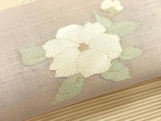 平和屋着物＊夏物　八寸名古屋帯　絽綴れ　草花文　正絹　逸品　CABK1489fb