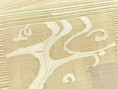 平和屋着物＊夏物　八寸名古屋帯　絽綴れ　草花文　正絹　逸品　CABK1489fb