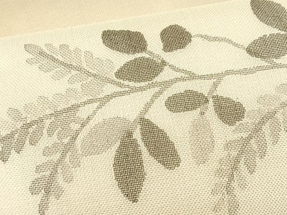 平和屋着物＊夏物　九寸名古屋帯　籬枝葉文　正絹　逸品　CABK1492fb