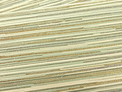 平和屋着物＊夏物　八寸名古屋帯　絽綴れ　横段文　金銀糸　正絹　逸品　CABK1498fb