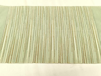平和屋着物＊夏物　八寸名古屋帯　絽綴れ　横段文　金銀糸　正絹　逸品　CABK1498fb