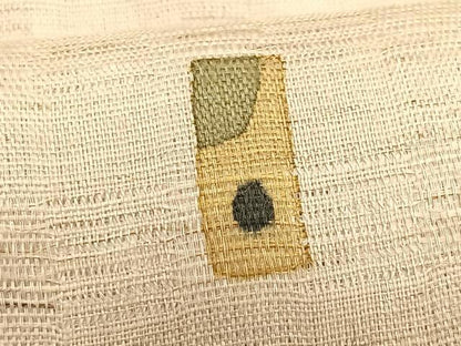 平和屋着物＊夏物　九寸名古屋帯　花倉織　抽象文様　麻　逸品　CABK1509fb