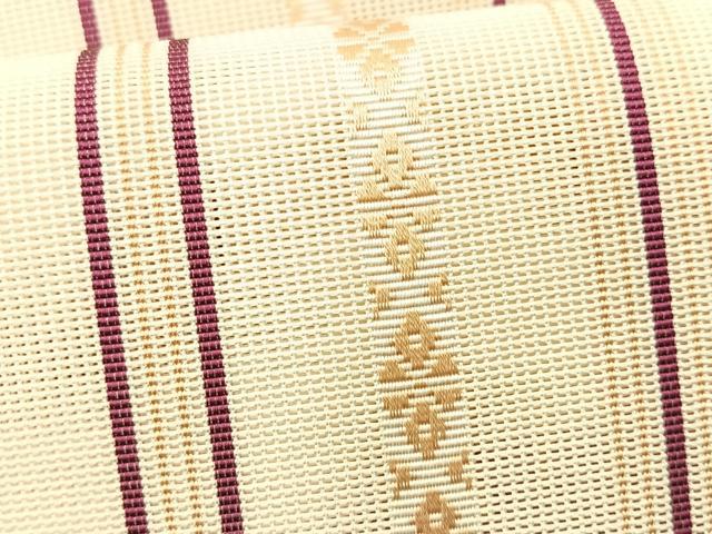 平和屋着物＊夏物　本場筑前博多織　ワンタッチつけ帯　紗献上　正絹　逸品　CABK1537fb
