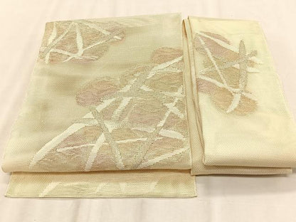 平和屋着物＊夏物　つけ帯　籬文　金銀糸　正絹　逸品　CABK1540fb