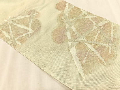 平和屋着物＊夏物　つけ帯　籬文　金銀糸　正絹　逸品　CABK1540fb