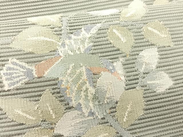 平和屋着物＊夏物　つけ帯　絽綴れ　枝花鳥文　正絹　逸品　CABK1541fb