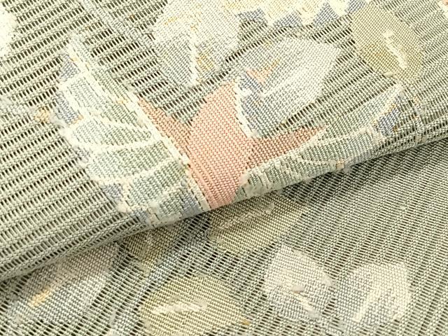 平和屋着物＊夏物　つけ帯　絽綴れ　枝花鳥文　正絹　逸品　CABK1541fb