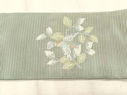 平和屋着物＊夏物　つけ帯　絽綴れ　枝花鳥文　正絹　逸品　CABK1541fb