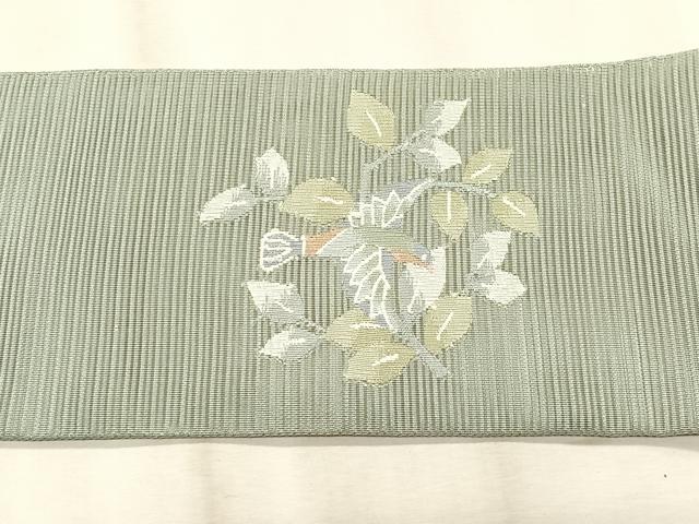 平和屋着物＊夏物　つけ帯　絽綴れ　枝花鳥文　正絹　逸品　CABK1541fb