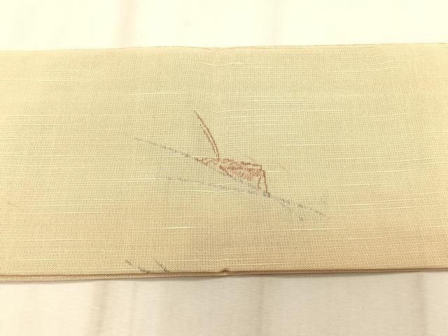 平和屋着物＊夏物　つけ帯　夏虫　銀糸　CABK1544fb