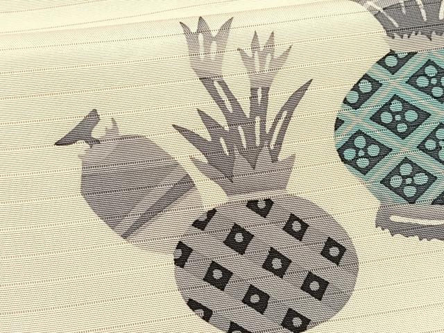 平和屋着物＊夏物　絽塩瀬　つけ帯　ろうけつ染め　成り物　正絹　逸品　CABK1547fb