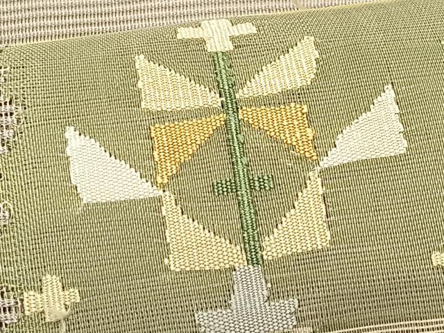平和屋着物＊夏物　つけ帯　絽綴れ　横段花文　正絹　逸品　CABK1548fb