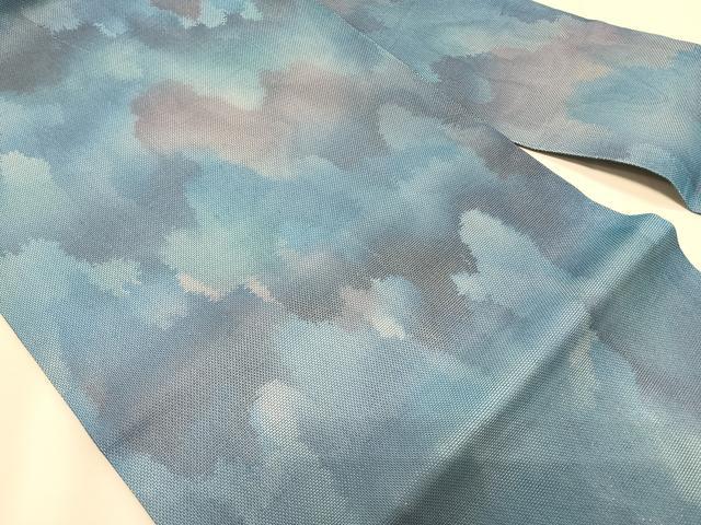 平和屋着物＊夏物　九寸名古屋帯　霞文　正絹　逸品　CABK1555fb