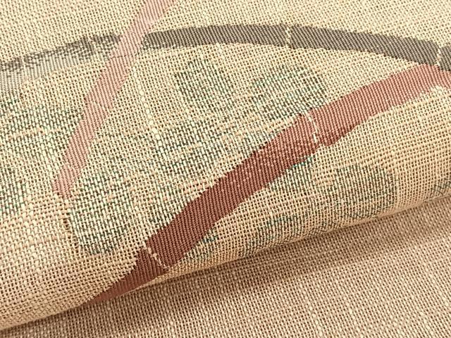 平和屋着物＊夏物　八寸名古屋帯　芝草萩文　CABK1575fb