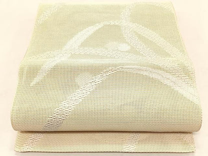 平和屋着物＊夏物　八寸名古屋帯　露芝文　正絹　逸品　CABK1585fb