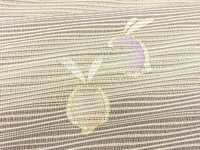 平和屋着物＊夏物　九寸名古屋帯　兎　金彩　正絹　逸品　CABK1590fb