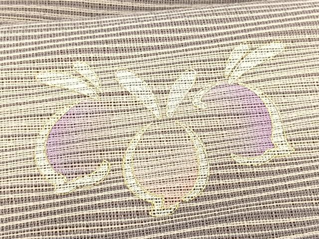 平和屋着物＊夏物　九寸名古屋帯　兎　金彩　正絹　逸品　CABK1590fb