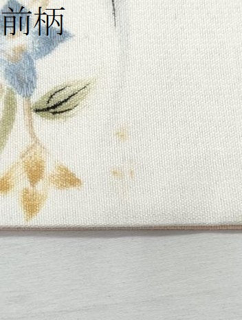 平和屋着物＊夏物　九寸名古屋帯　手描き　刺繍　枝花文　金彩　正絹　逸品　CABK1591fb