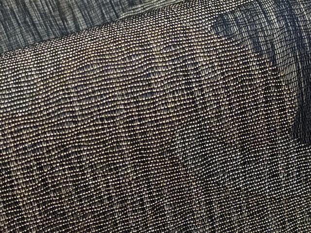 平和屋着物＊夏物　九寸名古屋帯　立波文　金銀糸　正絹　逸品　CABK1642tx