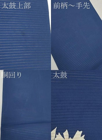 平和屋着物＊夏物　絽塩瀬　九寸開き名古屋帯　手描き　牡丹　正絹　逸品　CABK1644tx